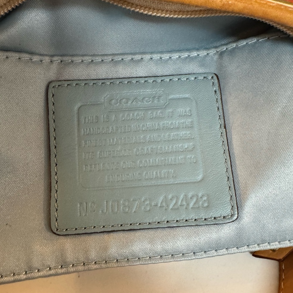 🩷🧡 COACH LEGACY STRIPE MINI TOTE! - Picture 9 of 10